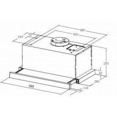 Midea - 60L07-X - Συρόμενος Απορροφητήρας