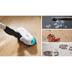 Bosch - BCS71HYG1 - Rechargeable 2 in 1 Vacuum and Mop Unlimited 7 ProHygienic Aqua White