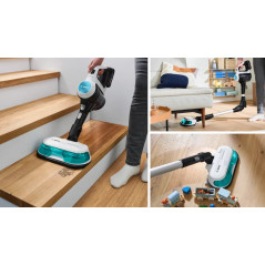 Bosch - BCS71HYG1 - Rechargeable 2 in 1 Vacuum and Mop Unlimited 7 ProHygienic Aqua White