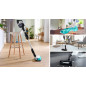 Bosch - BCS71HYG1 - Rechargeable 2 in 1 Vacuum and Mop Unlimited 7 ProHygienic Aqua White