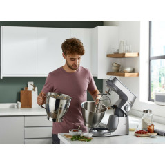 KENWOOD - KVC85.124SI - Titanium Chef Baker Stand Mixer with Stainless Mixing Bowl 5lt