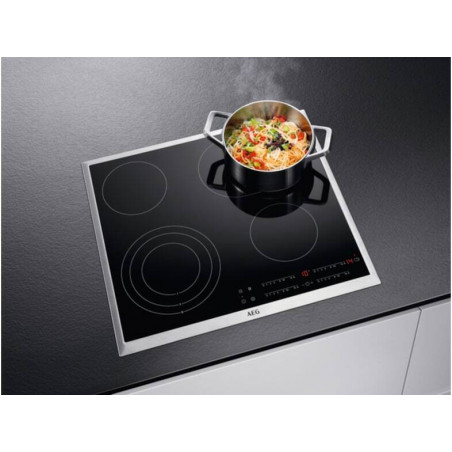 AEG - HK365407XB - Autonomous Cooktop with Ceramic Burners and Locking Function