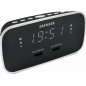 Aiwa - CRU-19BK - Tabletop Digital Clock with Alarm & Radio